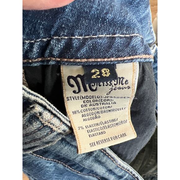 Miss Me Denim Boot Cut Jeans with Colorful Hem - Picture 5 of 5